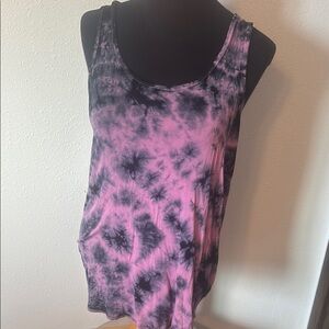 Mossimo Tie-Dye Racer Back Tank Top size Small